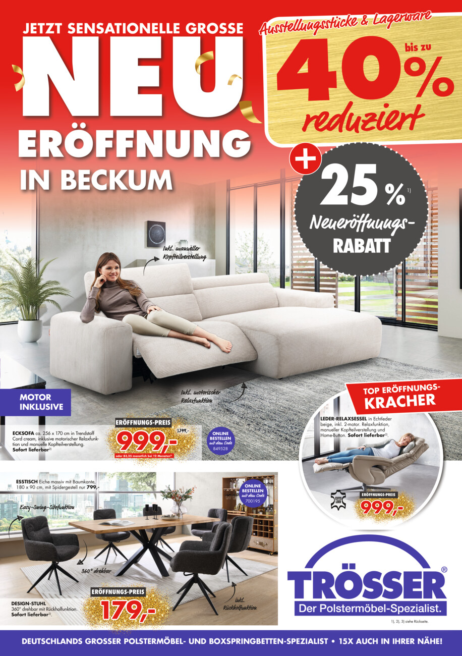 Uni Polster / Trösser vom Donnerstag, 18.09.2025