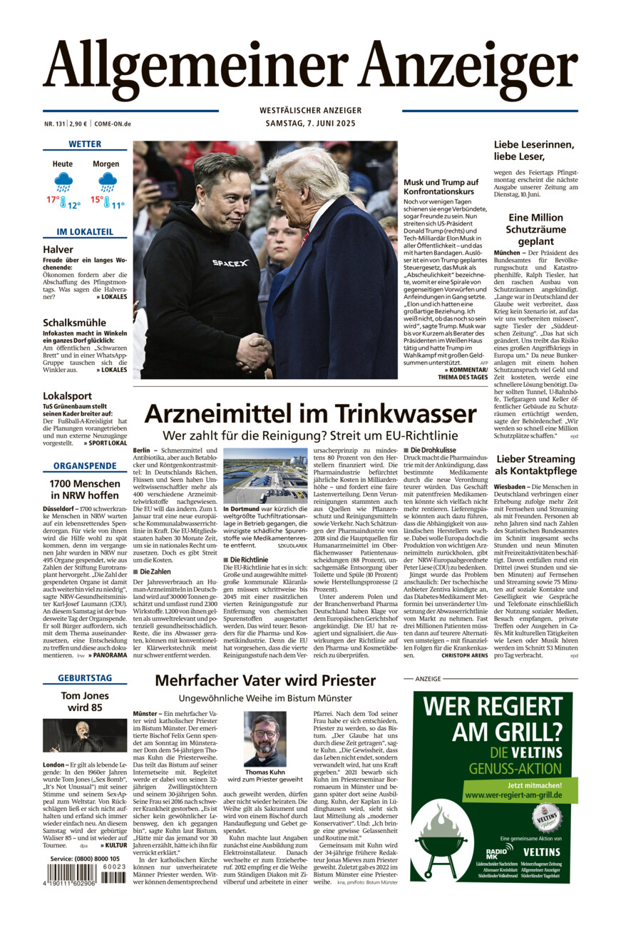 Allgemeiner Anzeiger vom Samstag, 07.06.2025