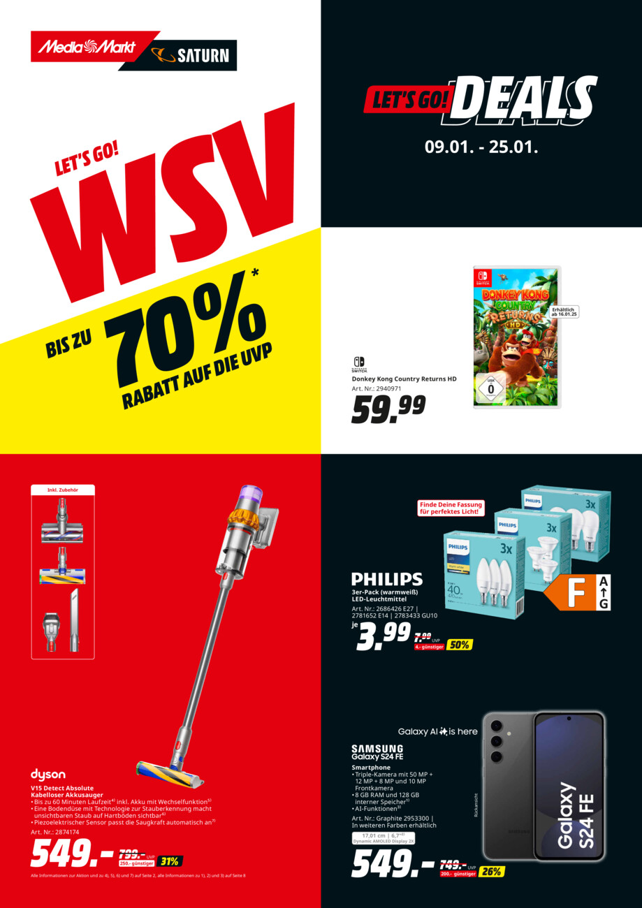 Media Markt Saturn vom Donnerstag, 09.01.2025