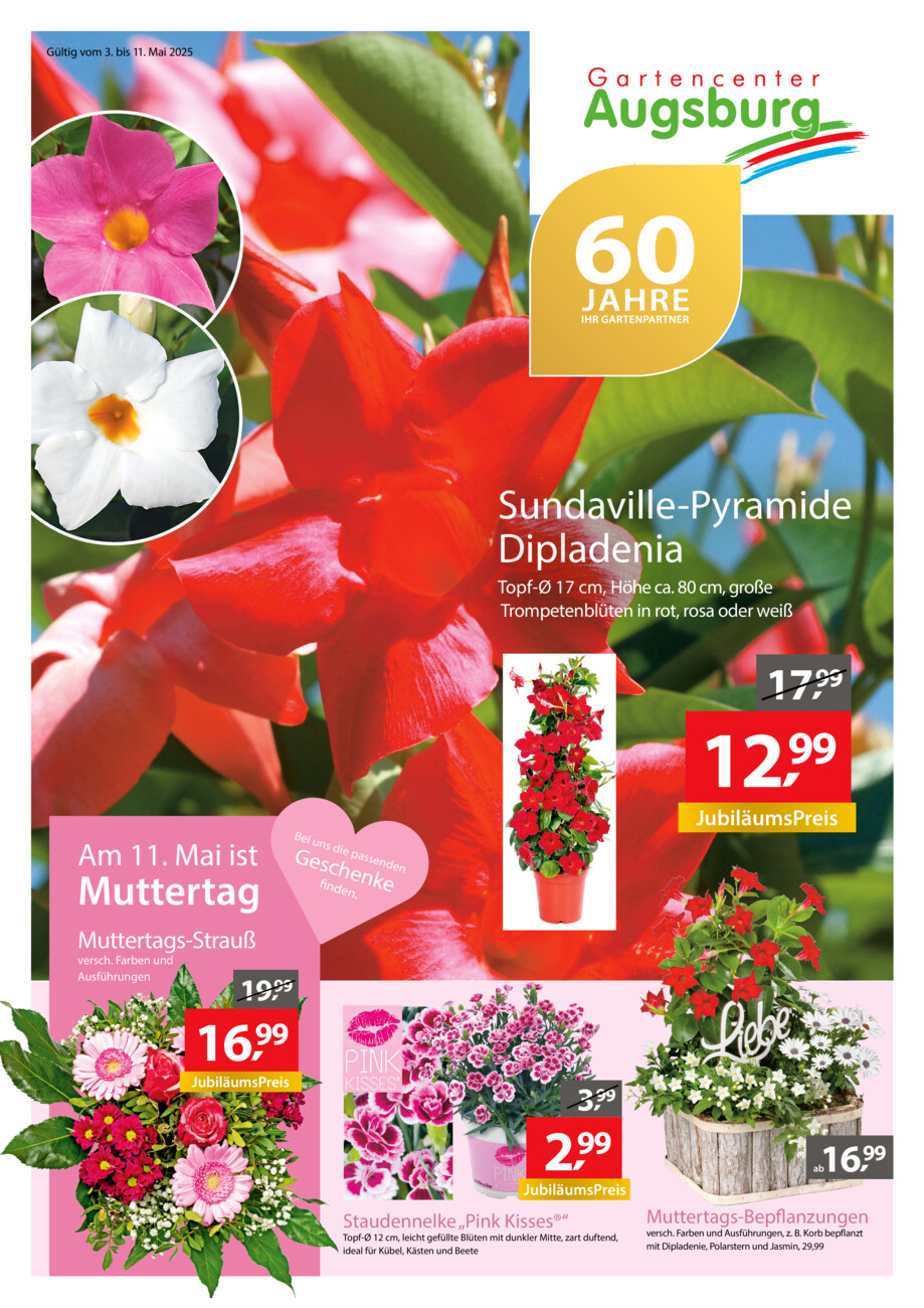 Gartencenter Augsburg vom Samstag, 03.05.2025