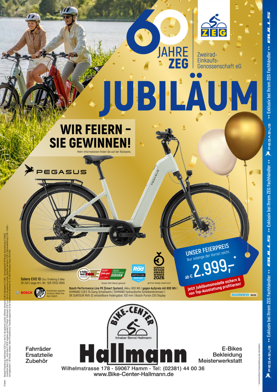 Hallmann Bike-Center vom Samstag, 18.04.2026