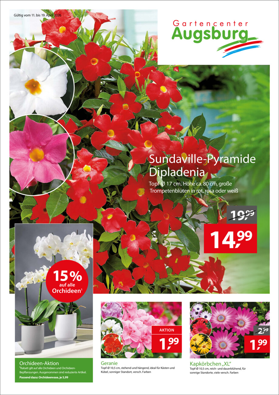 Gartencenter Augsburg vom Samstag, 11.04.2026
