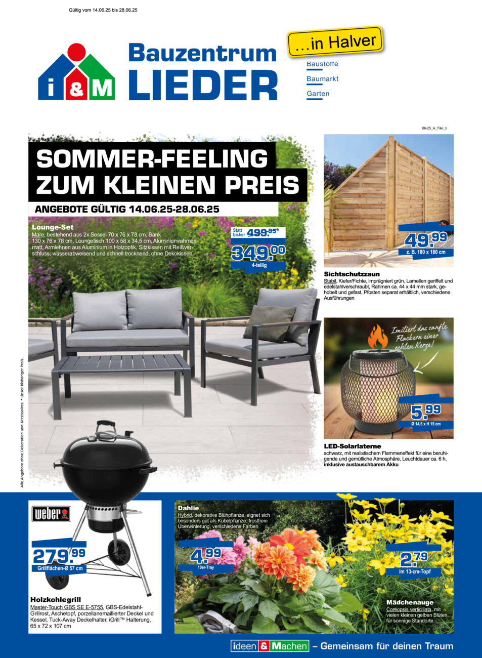 Bauzentrum Lieder vom Samstag, 14.06.2025