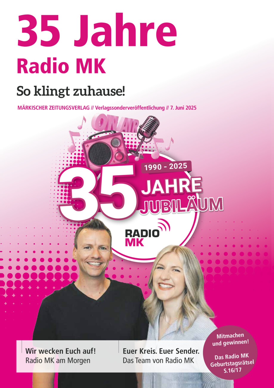 35 Jahre Radio MK vom Samstag, 07.06.2025