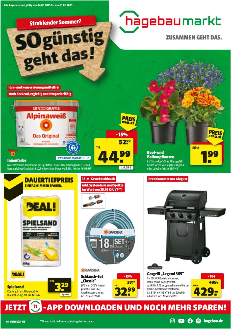Hagebaumarkt Arens & Hilgert vom Samstag, 14.06.2025