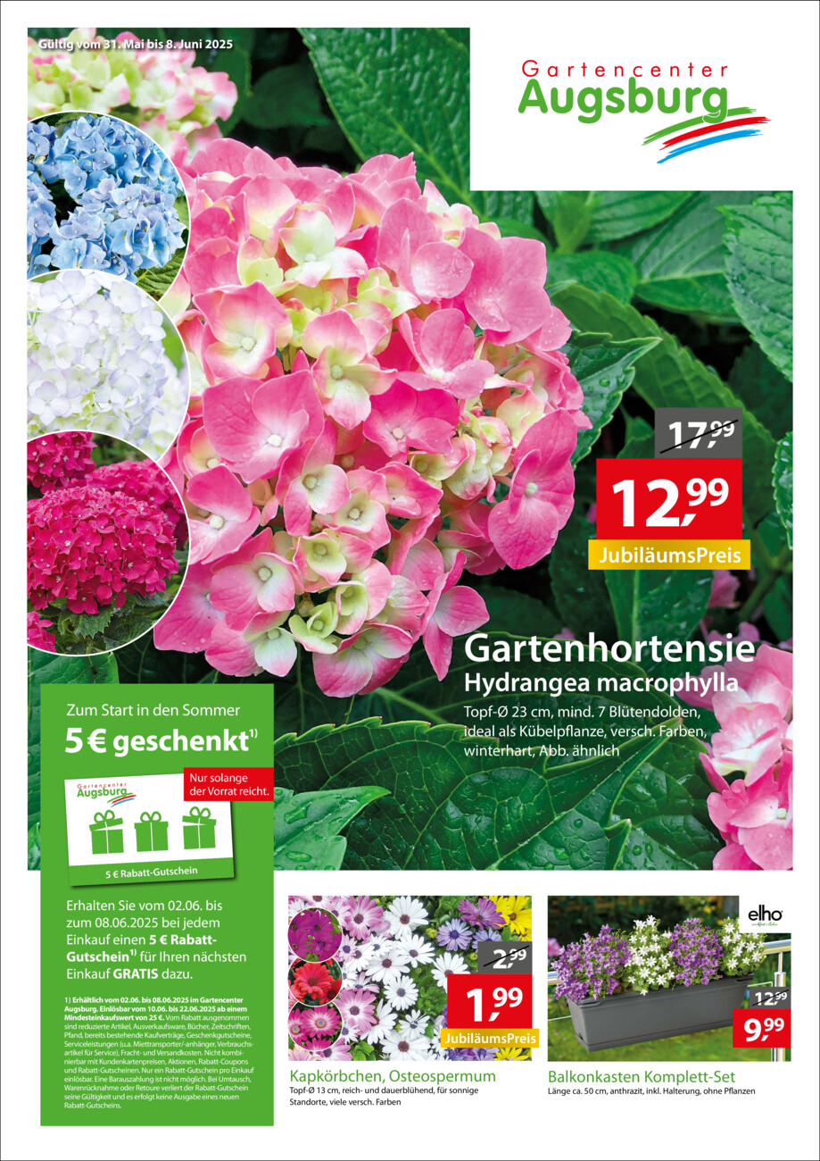 Gartencenter Augsburg vom Samstag, 31.05.2025