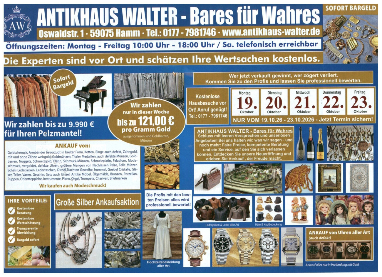 Adriano Walter vom Samstag, 17.10.2026