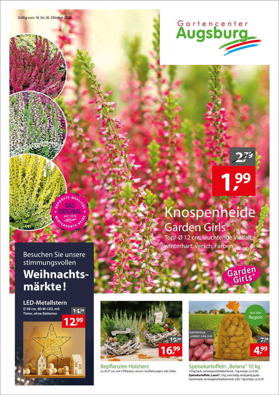 Gartencenter Augsburg vom Samstag, 18.10.2025