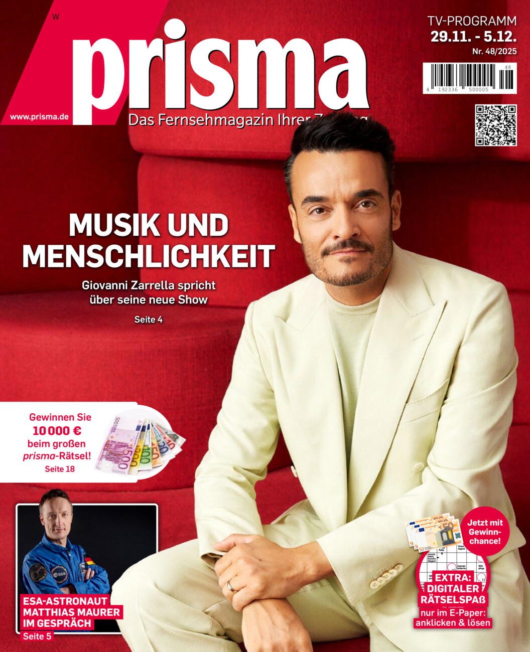 Prisma vom Freitag, 28.11.2025