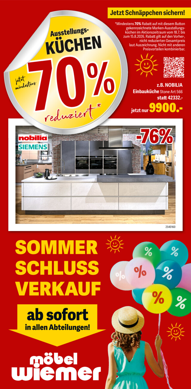 Möbel Wiemer vom Montag, 20.07.2026